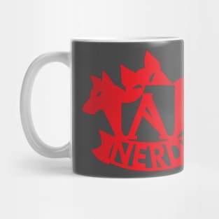 OG AlphaNerds Cerberus logo, in red!! Mug